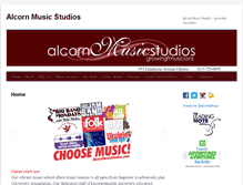 Tablet Screenshot of alcornmusicstudios.com